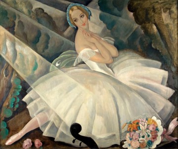 ゲルダ・ウェゲナー Painting - バレエ「ショピニアナ」ゲルダ・ヴェゲナーのバレリーナ ウラ・ポウルセン